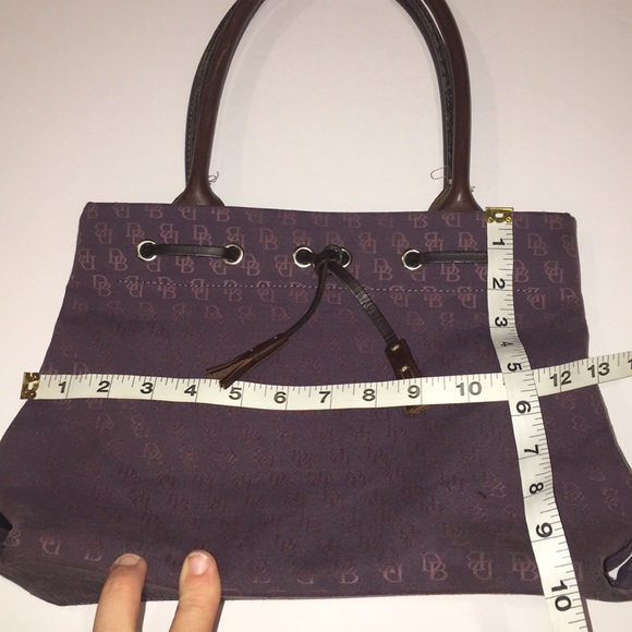 DOONEY & BOURKE VTG purple monogram handbag - Picture 8 of 8